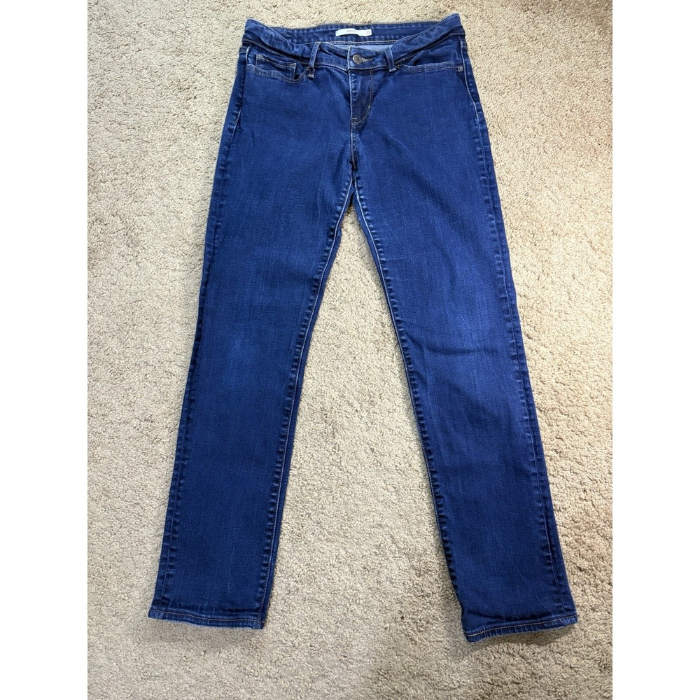 Levis 712 Slim Jeans Women 29 Blue Skinny Low Rise Preppy
